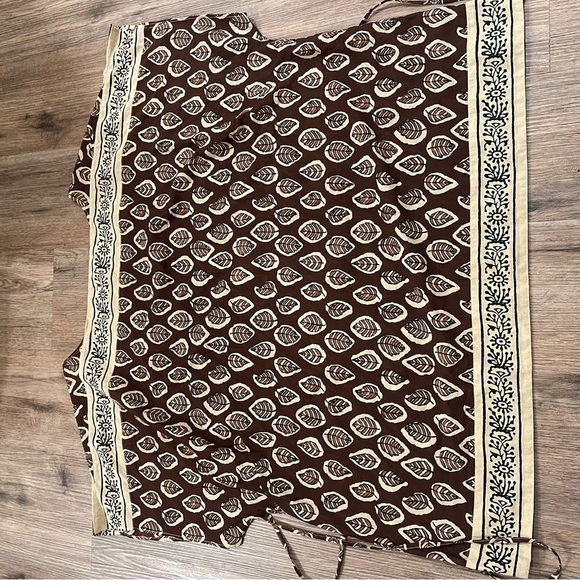 Ralph Lauren LRL Womens Size 2XL Boho Top Drawstring Waist Peplum 100% Cotton - Picture 4 of 9